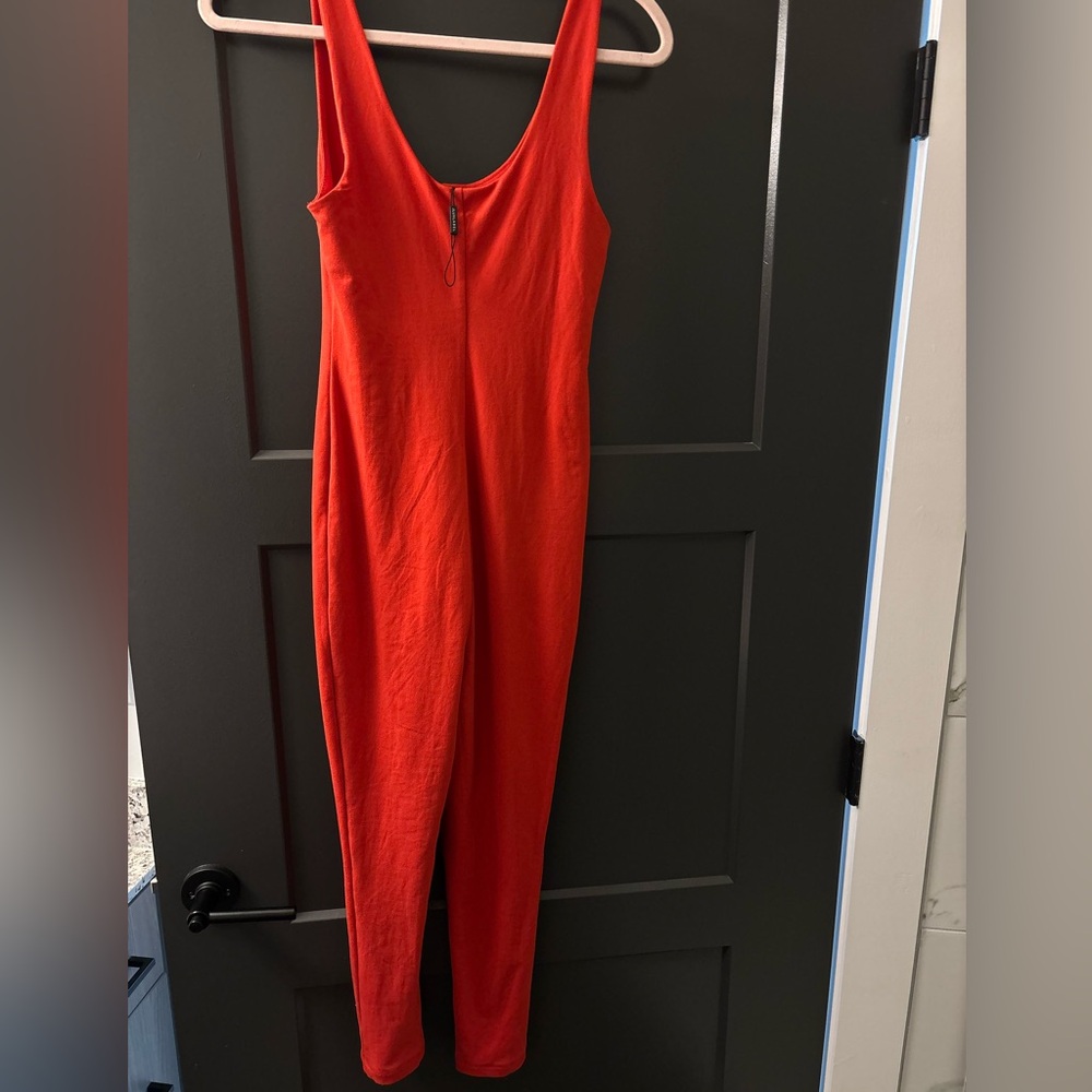 JLUXLABEL Vibrant Orange Jumpsuit